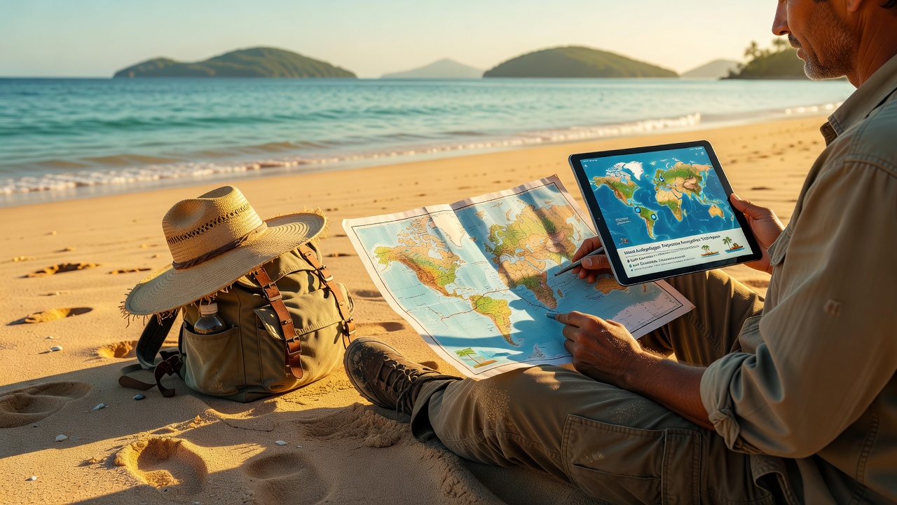 Geography learning travel exploration apps
