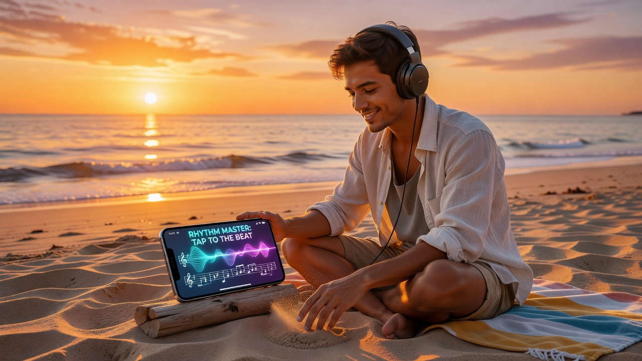Music rhythm learning app educational